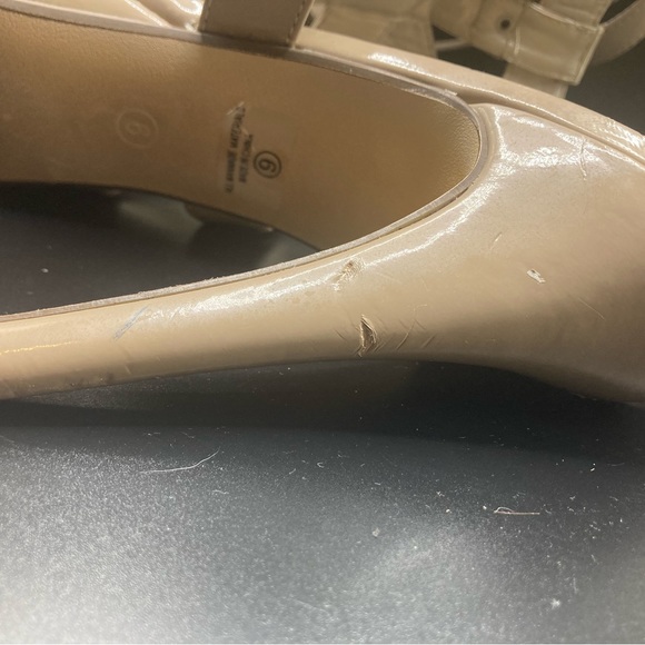 Paprika Tan size 9 open toe heels shoe with straps - Picture 10 of 12